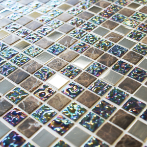Craft Ceramics Lustre Brown Glass Mosaic 300mm x 300mm