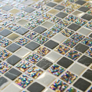 Craft Ceramics Lustre Grey Glass Mosaic 300mm x 300mm