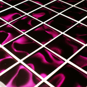 Craft Ceramics Odyssey Cosmic Pink Glass Mosaic 300mm x 300mm