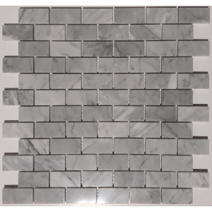 Craft Ceramics Siena Small Brick White Marble Mosaic 325mm x 300mm