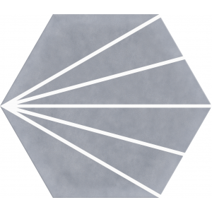 Spark Matt Grey Hexagon 215 x 250mm