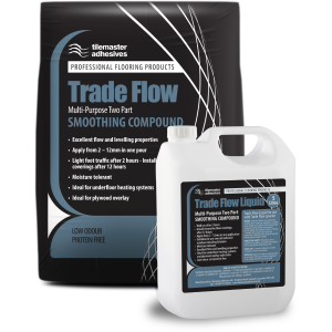 Tilemaster Trade Flow Two Part Smoothing Compound 20kg Half Pallet 20 Bags+Bottles