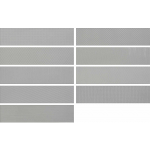 Verona Crafted Gradient Patterns Grey Ceramic Wall Tile 75mm x 300mm