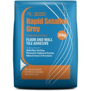 Tilemaster Setaflex Rapid Grey 20kg Half Pallet 25 Bags