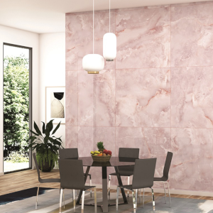 Onyx Soft Pink Polished Porcelain Tile 1200mm x 600mm