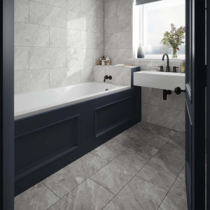 Verona Lamia Grey Matt Porcelain Wall and Floor Tile 600mm x 300mm