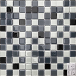 Craft Ceramics Serenity Black & White Square Submersible Mosaic 300mm x 300mm