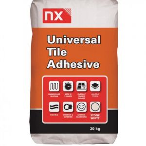 Norcros NX Universal Flexible Wall and Floor Tile Adhesive Grey 20kg Full Pallet 50 Bags