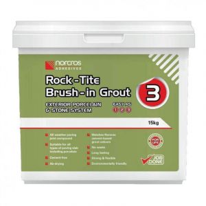 Norcros Rock-tite Grout 15kg Blanched Almond