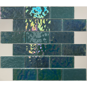 Craft Ceramics Voyage Turtle Green Brick Wetroom Mosaic 350mm x 300mm